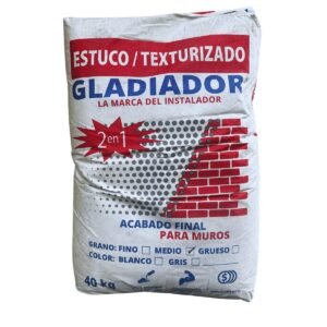 Estuco Grano Medio 40 Kg Gladiador